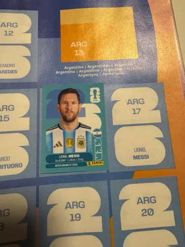 CROMO (FIGURINHA) MESSI - ÁLBUM COPA DO MUNDO 2026 - ÚLTIMA COPA