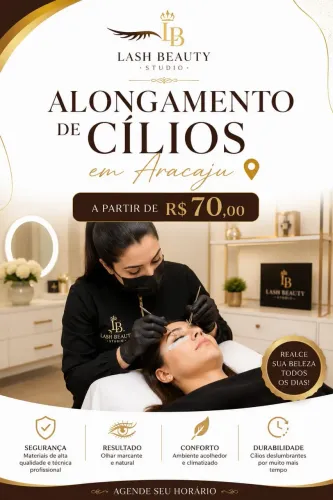 Alongamento de cílios 