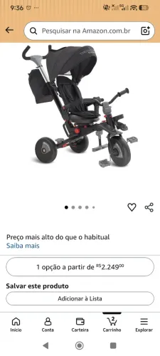 Triciclo smart-fases bandeirante novo na caixa .