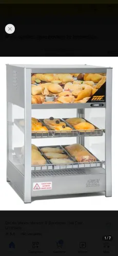 Estufa para salgados quente , 2 andares 