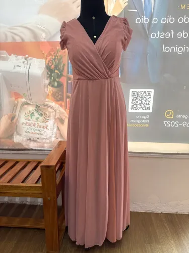 Vestido de festa rosa