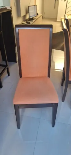 Conjunto 6 cadeiras jantar em madeira maciça
