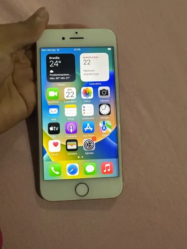 iphone 8 64gb rose, foi trocado a tela, saúde de bateria 73% acompanha somente capa