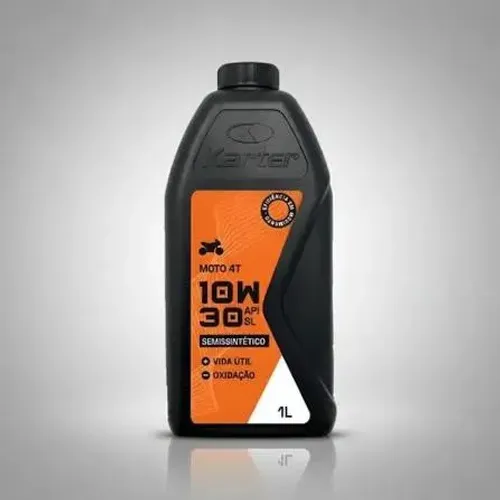 Óleo Karter Moto 4T 10W30 Semissintético 1L ou Caixa 24L API SL JASO MA2