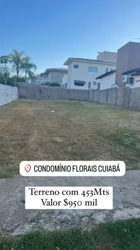 Terreno A Venda No Condomínio Florais Cuiabá