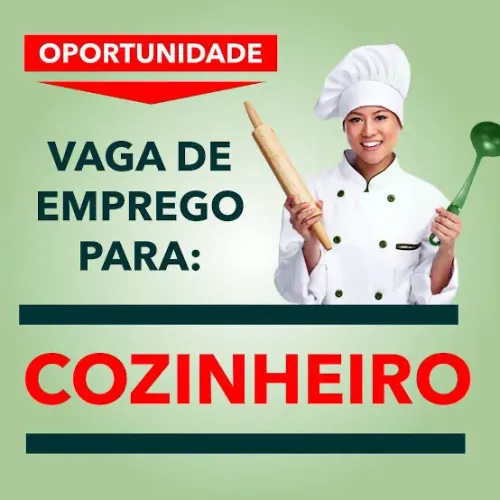 VAGA FIXA PARA COZINHEIRO(a)