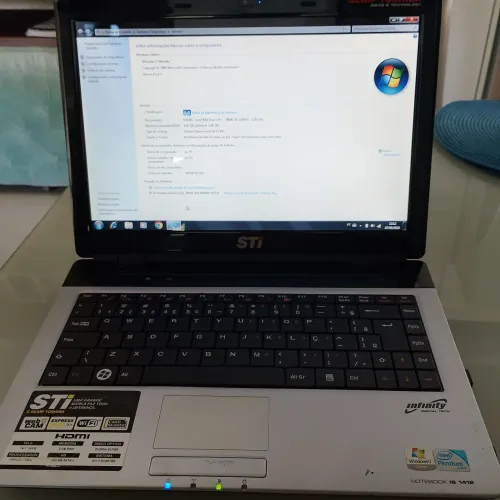 Notebook Semp Toshiba os 1412 / HD 120gb / memória 4g / processador core 2 duo T6600
