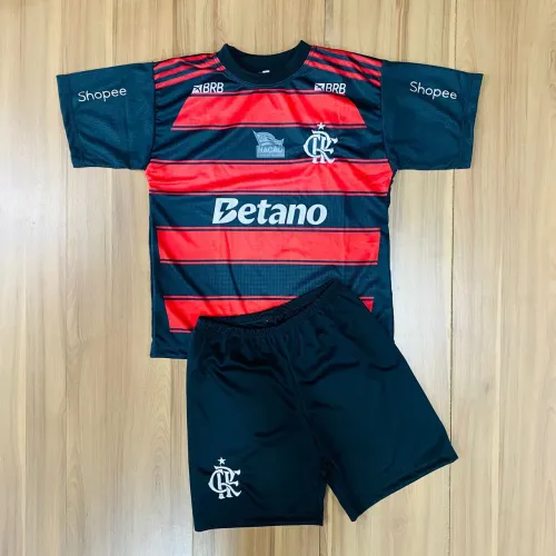 Blusa e bermuda meninos Flamengo