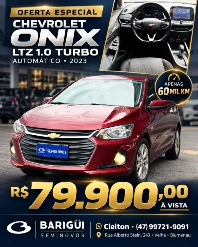 Chevrolet Onix Hatch LTZ 1.0 12V TB Flex Aut. 5P 2023