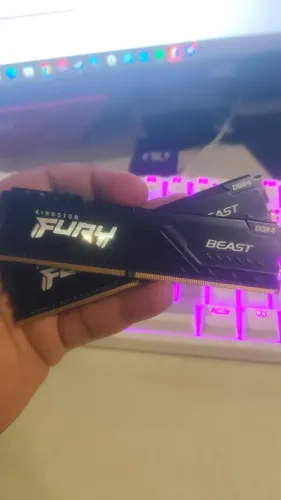 Memória Ram Kingston Fury Beast16GB (2x8) 3200MHz DDR4 CL16