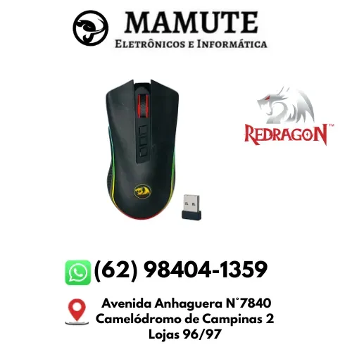 Mouse Gamer Sem Fio Redragon Cobra Pro M711-PRO 16000DPI