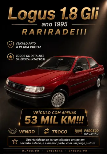 Volkswagen Logus GLI / GL 1.8 (álcool) 1995