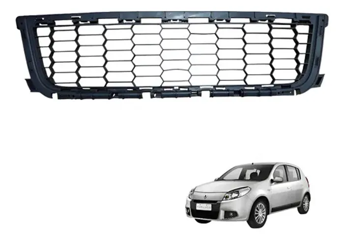 Grade Dianteira Renault Sandero Expression 1.6 2011 Preto Fosco