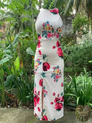 Vestido Longo Floral 