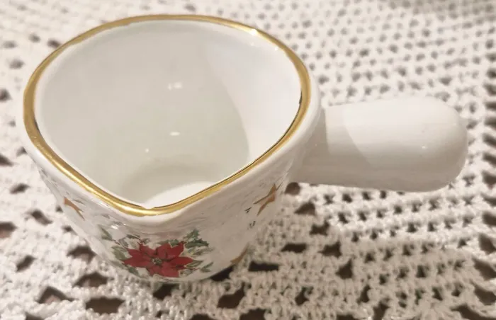 Natal para de panelinhas em louça para molho ou calda