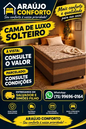 Cama de luxo solteiro 