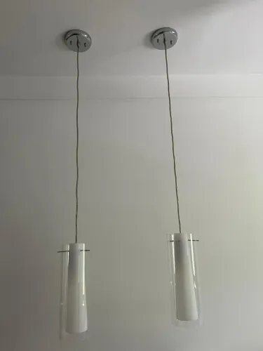 Dupla de Pendente vidro para quarto