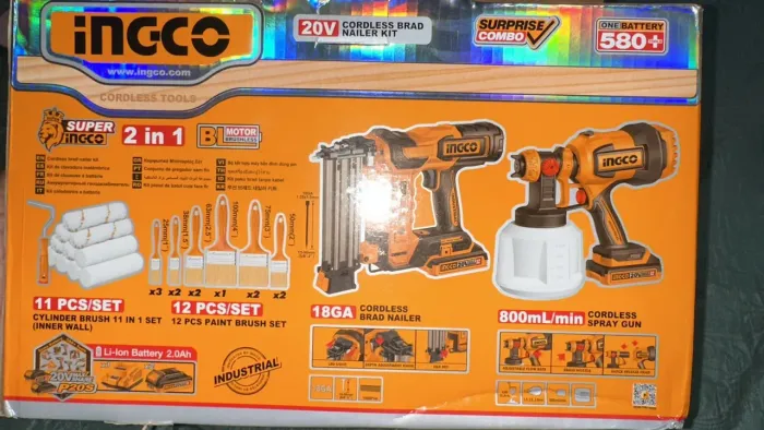 Kit INGCO Pinador + Pistola