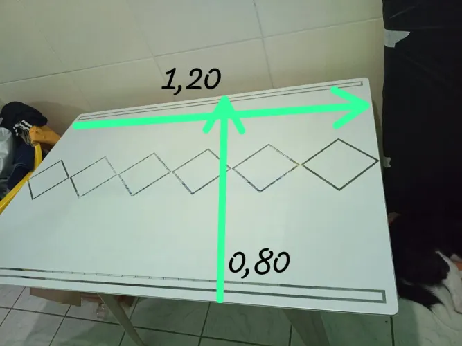 Vidro para mesa