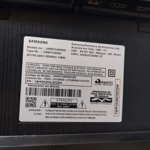 TV 50 POLEGADAS SAMSUNG DEFEITO MODELO UN50TU8000G