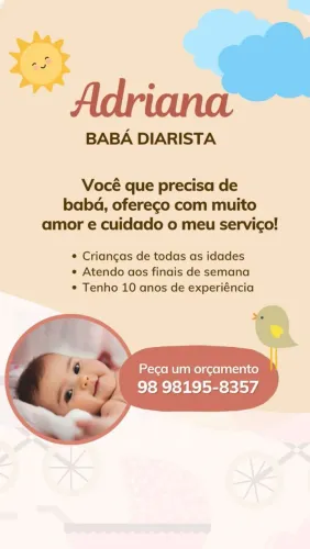 Babá disponível 