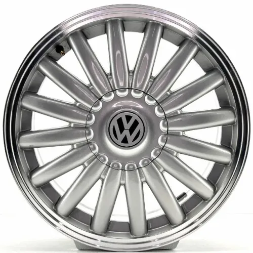JOGO DE RODAS RAMLOW VW BANANINHA ARO 17X6 PRATA COM BORDA DIAMANTADA SEMINOVAS