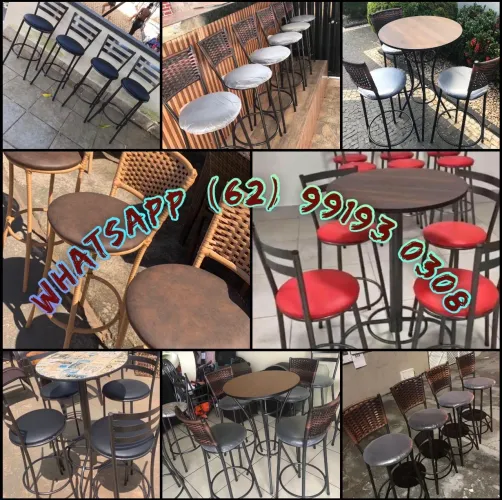 Banquetas banqueta mesas mesa alta móveis para área externa 