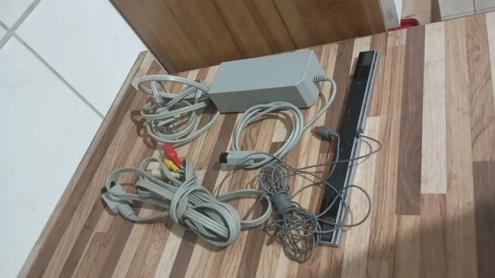 Kit Nintendo Wii original fonte cabo AV e sensor bar
