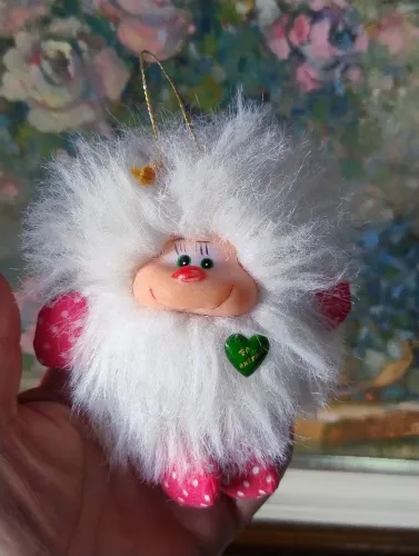 Mascote Raimbow Brite mini para pendurar anos 80