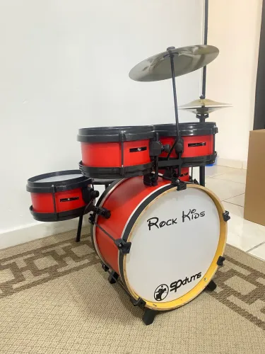 Bateria infantil Rmv Rock Kids Completa Com Chimbal Nova 