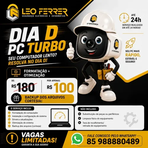 Promoção Formatação de PC e Notebook