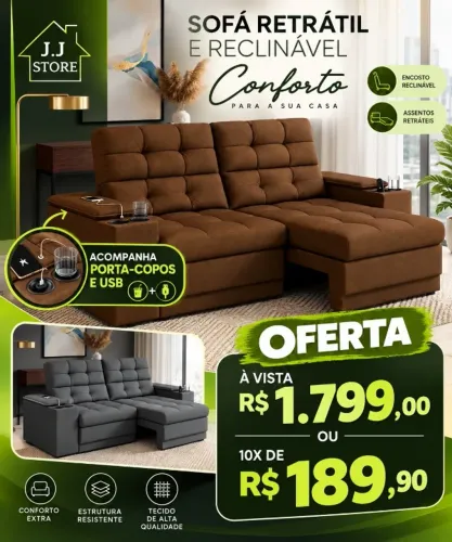 estofado - kansas - porta copo -USB compre hoje e receba em 72 horas 
