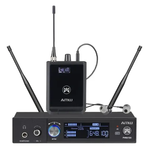 Sistema Monitor Sem Fio In-ear Amw Pwm100 Ponto Eletrônico