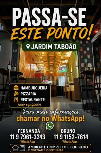 Repasse de Restaurante Completo e Equipado | R$ 100 Mil | Aceita Veículo e Propostas