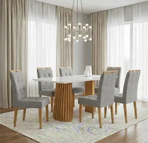 Conjunto de Jantar Valença 6 Lugares