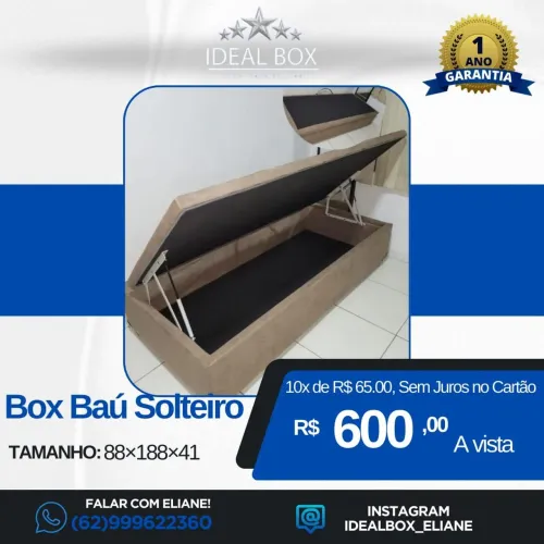 Box baú solteiro 88*188 ?Mais resistência, mais qualidade e o melhor preço para você.?