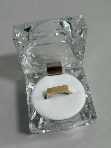 Anel Ouro18k chapinha