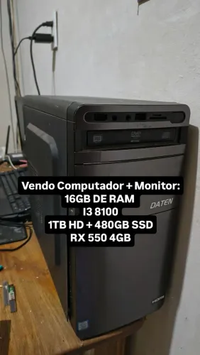 Computador C/ Placa de Vídeo + Monitor