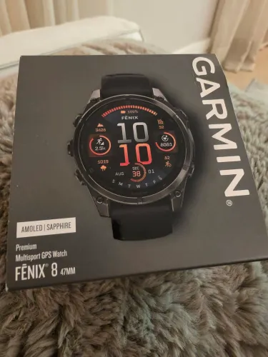 Relogio garmin fenix 8 47mm amoled sapphire