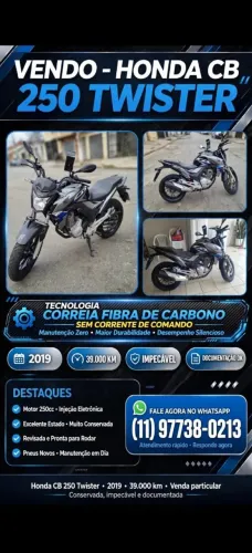 Vende-se cb Twister 250