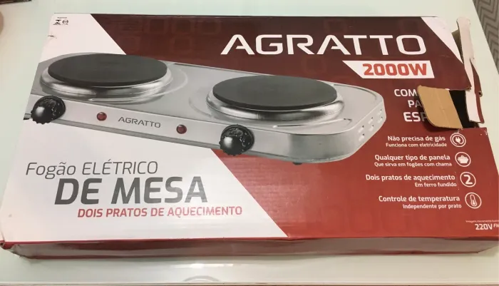 Fogão elétrico de mesa