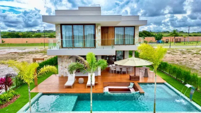 Casa Condomínio Alphaville Guarajuba 564 m² com 6 quartos em Guarajuba (Monte Gordo) - Cam