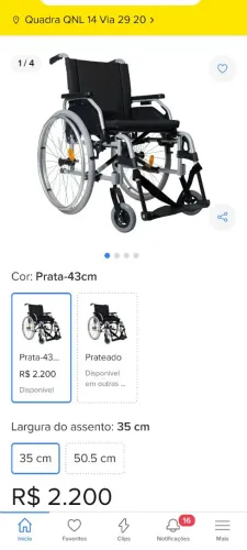 CADEIRA DE RODAS NOVA