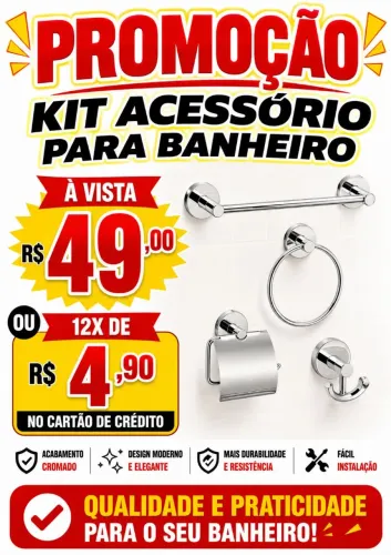 Kit acessórios para banheiro