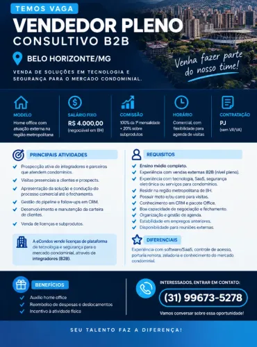 VENDEDOR PLENO - CONSULTIVO B2B