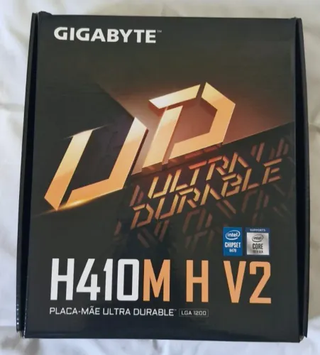 Placa-mãe Gigabyte H410m H V2 Preto (Usado)