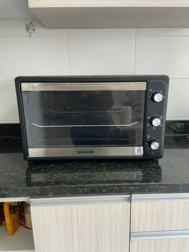 Forno Elétrico 50L 220V Semi Novo com Grill e Espeto Giratório