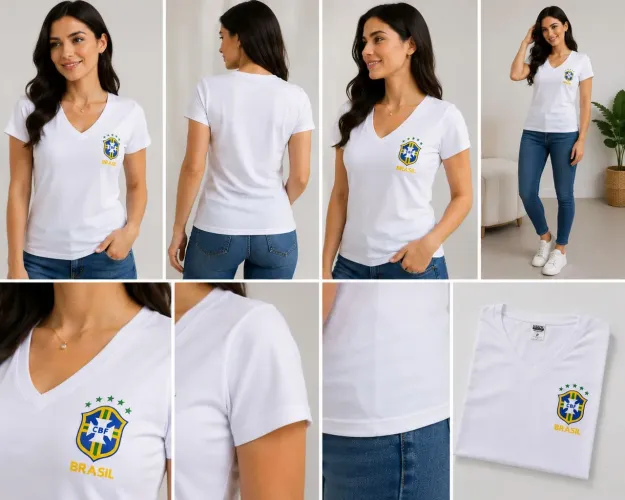 Camiseta Brasil branca