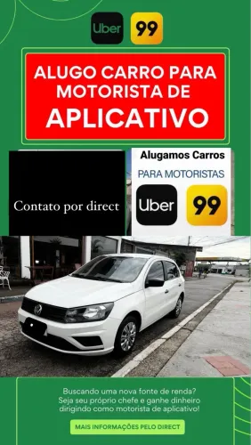 Aluguel de carros para aplicativo 