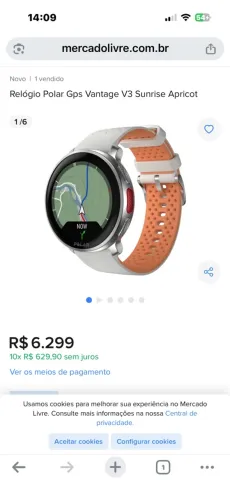 Relógio polar vantege V3